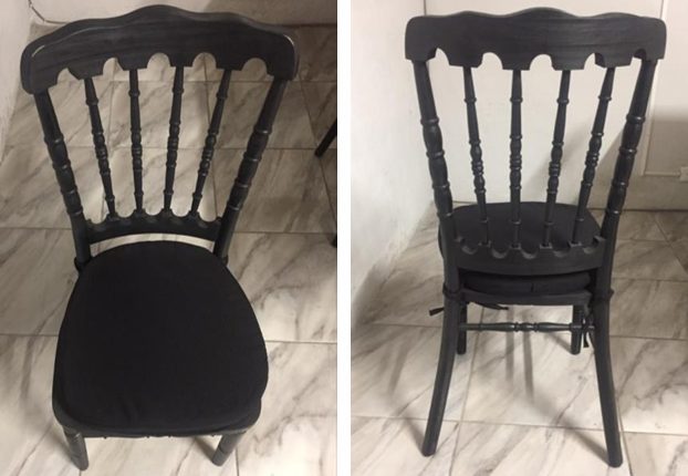 Silla Napoleón Negra renta en Monterrey